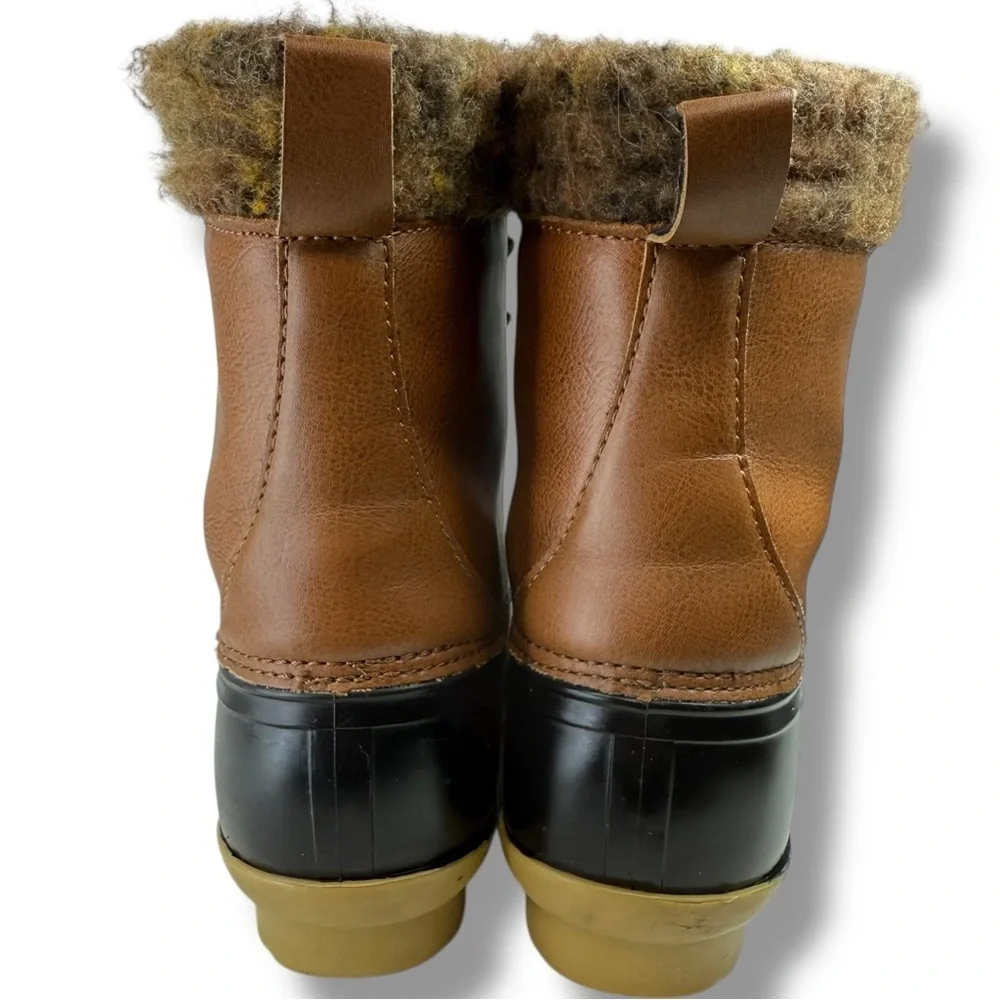 Magellan Duck Boots Brown Lace Up Waterproof Size 6 Outdoor Gorpcore